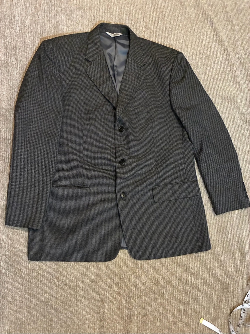 Linea UOMO gray micro-pattern casual men’s coat or blazer size 43R